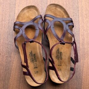 Naot Women's Sandals Burgandy Size 42